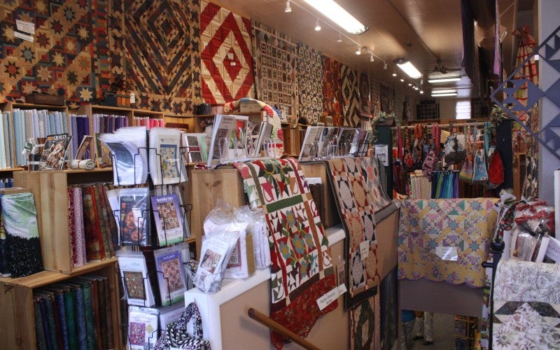 Inside the Tater Patch quilt store