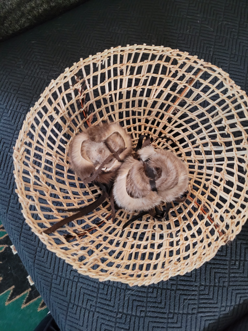 A basket woven by Beth'Ann.